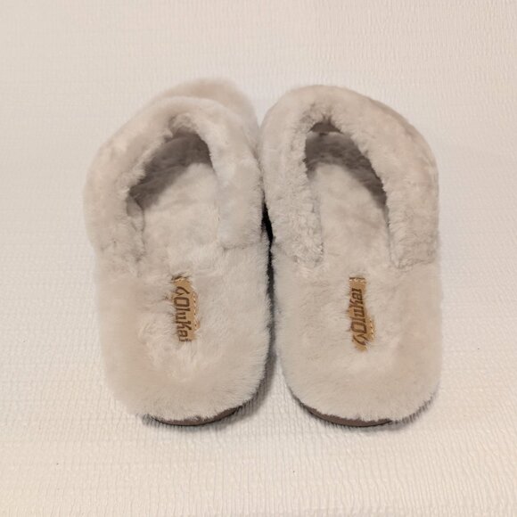 OLUKAI Kipe'a Heu Wool Shearling Fuzzy Slipper Sandals 10 Fuzzy Soft All-Year - Picture 7 of 12